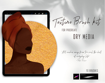 Texture Brush Kit for Procreate brush design digital dry illustration paper procreate texture