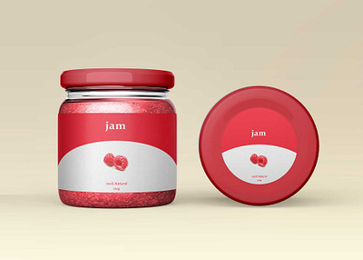 Raspberry Jam Jar Mockup download mockup mockup mockups psd