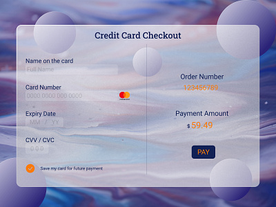 Credit Card Checkout page @dailyui figma mobile design ui design