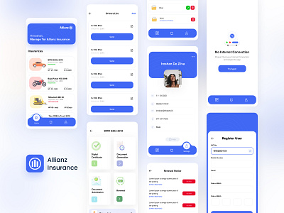Allianz Insurance Sri Lanka App allianz app insurance app insurance company mobile app uidesign vehicle