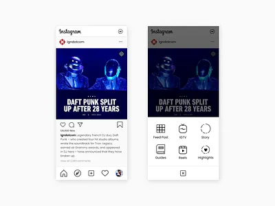 Instagram create animation app best branding create design app dribbble best shot framer instagram layout popular prototype recent redesign ui ux