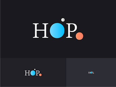 HOP - branding app branding dark design logo space ui ux vector