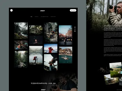 Overview - Andy Hardy Portfolio australia images layers personal website photo photographer photography photography portfolio showcase website