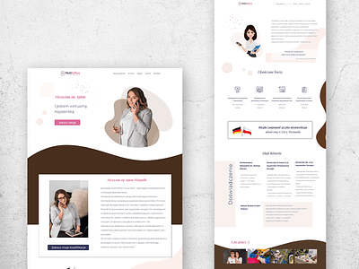 Website for Virtual Assistant design graphic graphic design ui uiux webdesign website