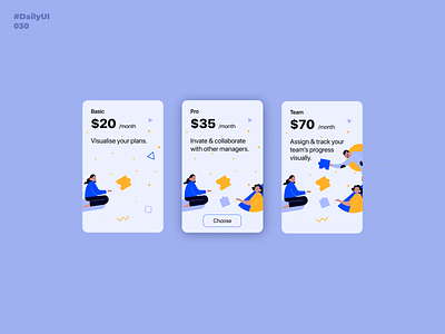 Pricing. Daily UI: 030 030 dailyui dailyui001 dailyui030 dailyuichallenge illustration pricing pricingpage pricingplan uidesign uiux