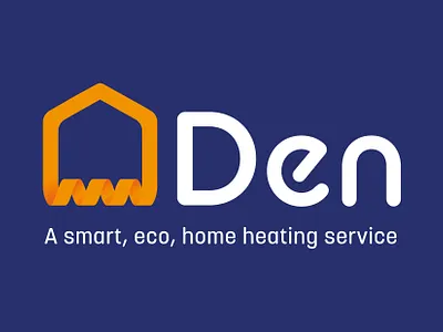 Den Energy Logo abstract branding energy gradient logo vector