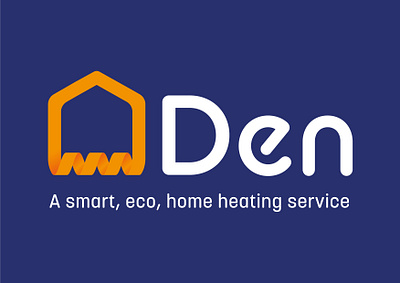 Den Energy Logo abstract branding energy gradient logo vector