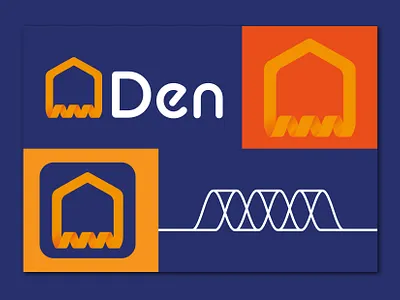 Den Eco-Energy Branding abstract branding energy icon logo vector