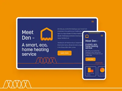 Den Eco-Energy Branding and Web Layouts abstract app branding energy icon logo ui vector website