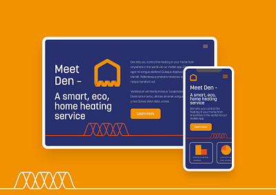 Den Eco-Energy Branding and Web Layouts abstract app branding energy icon logo ui vector website