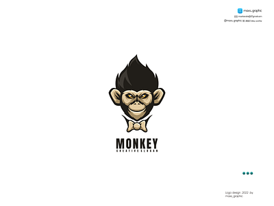 Monkey Mascot Logo branding design icon illustration logo logo design logotype vector