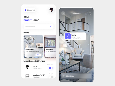 SmartHome Controller App Concept apple design figma ios ios app landing page design mobile mobile design ui user interface design ux uxdesign