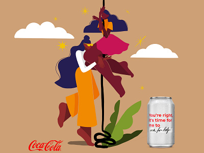 Open to better - Campaign Coca Cola 2d advertising branding commercial illustration digital illustration editorial illustration female illustrator freelance illustrator illustration illustrationart illustrationartist illustrator packagingdesign vector illustration