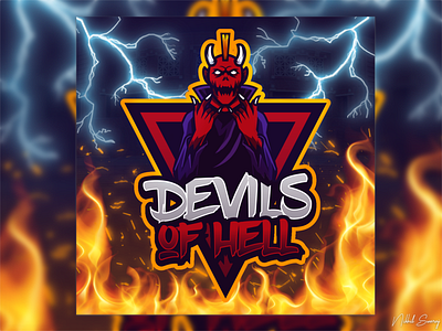 Devils of Hell design logo mascot