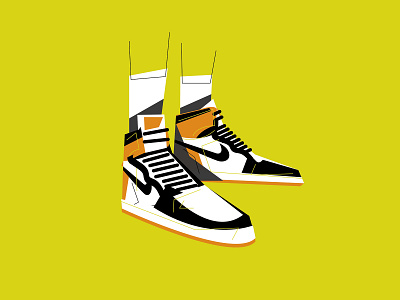 Air Jordan 1 Shattered Backboard air jordan aj1 flat design illustration retro sneaker sneaker art sneaker illustration sneakerhead vector vector art vector illustration