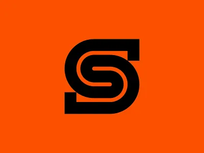 Letter S Logo bold brand branding construction curves digital geometry icon industrial letter lines logo mark media minimal retro s symbol type typography