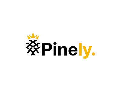 Pinely Logo Animation after effects ali nazari animate branding email signature icon animate json logo animation logo motion lottie motion graphics motion logo pineapple type animation