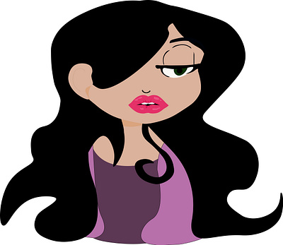 cartoon girl beauty cartoon design girl illustration logo vector