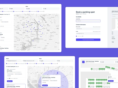 Booking system for Car Parks app application booking dashboard ecommerce interface ui ui design ux ux design