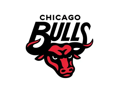 NBA Logo Redesigns: Chicago Bulls bull bulls lettering logo mascot nba redesign sports