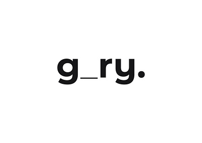 g_ry. Branding branding design minimal motion graphics portfolio typography