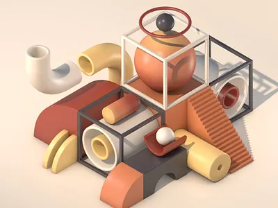 Installation Art 3d 3d art c4d cinema4d installation installation art