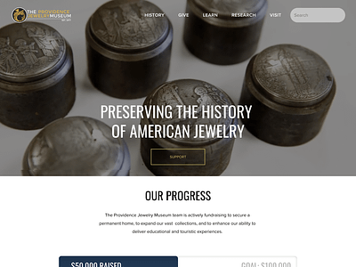 Providence Jewellery Museum | Squarespace Web Design css design html javascript squarespace web design