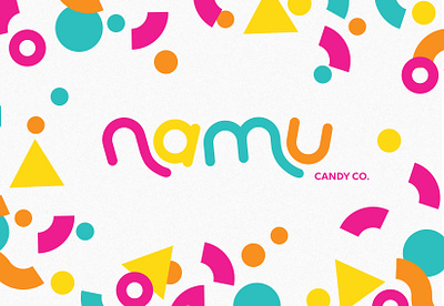 Namu Candy Logo candy illustration logo typogaphy