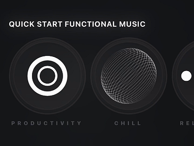 Animated Shortcuts on Ultrahuman animated app black branding design ios iphone motion music ui