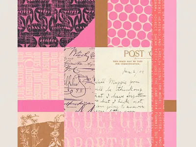 264 collage februllage lo fi pink print vintage