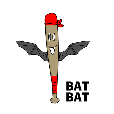 BAT and it's double meanings bat cartoon colors design illustration illustrator logo vamp vector