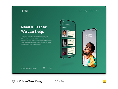 06 - 30 Instagram #30DaysOfWebDesign Challenge figma figmadesign logo typography ui ux