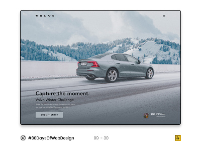 09 - 30 Instagram #30DaysOfWebDesign Challenge figma figmadesign photoshop ui ux design