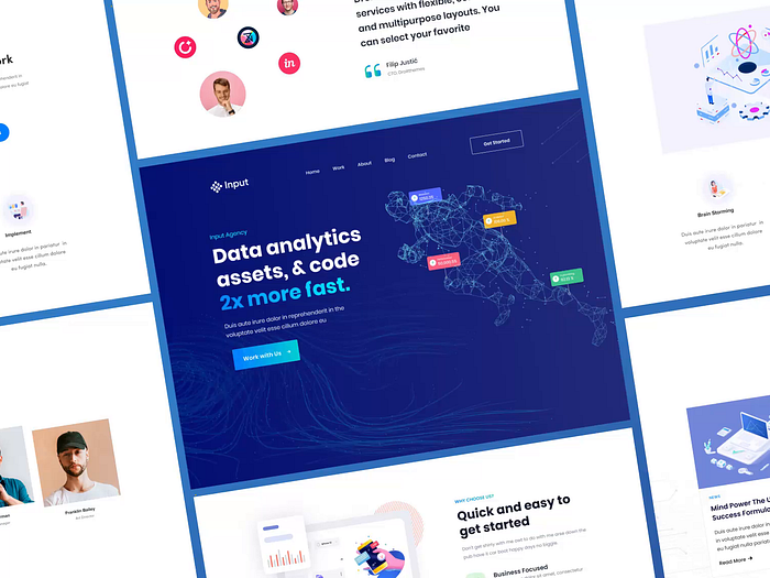 Data Landing Page designs, themes, templates and downloadable graphic ...