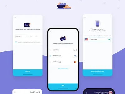 KDS - App - Ordering food 🍲 branding buying design food foodie illustration kds mobile mobile app ordering ui ux