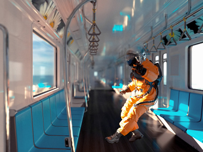 Space Man 3d 3d artist 3d modeling astronaut branding c4d cinema4d clean motion design octane octanerender space top ux ui designer visual design