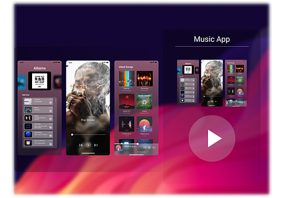 Music App adobexd app design figma ui vector