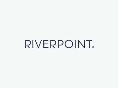 RiverPoint Logo apartment branding geometric identity logo logotype point real estate river rp sanserif scandinavian style type typography vector