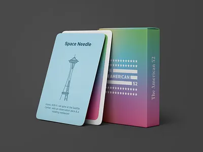 The American 52 card set branding colorful gradient graphic graphic design graphicdesign high resolution illustration illustrator mockup mockup design packaging vector