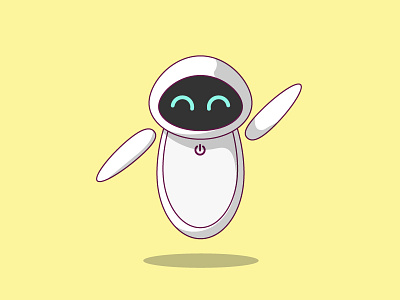 Eevaa (Inspired by EVE Wall-E) ai cartoon character cartoon illustration character design design expression flat design flat designer flat illustration flat illustrations flat illustrator flatdesign flatdesigns futuristic icon design illustration illustrations robot vaniladesign wall e