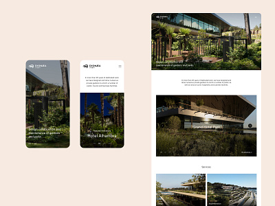 Dionaea Gardens Website redesign art direction design layout typography ui website