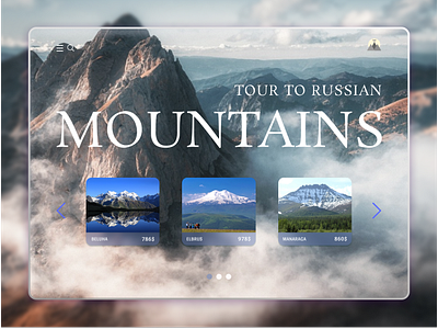 Montains belarus design ui ux web