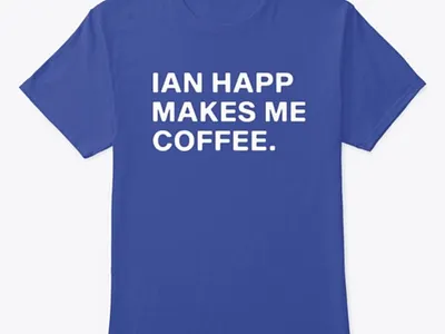 ian happ makes me coffee shirt