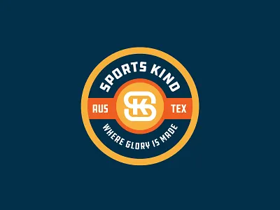 SK ATX austin austin texas badge badge design badge logo branding design graphic design logo monogram sports type typography vector