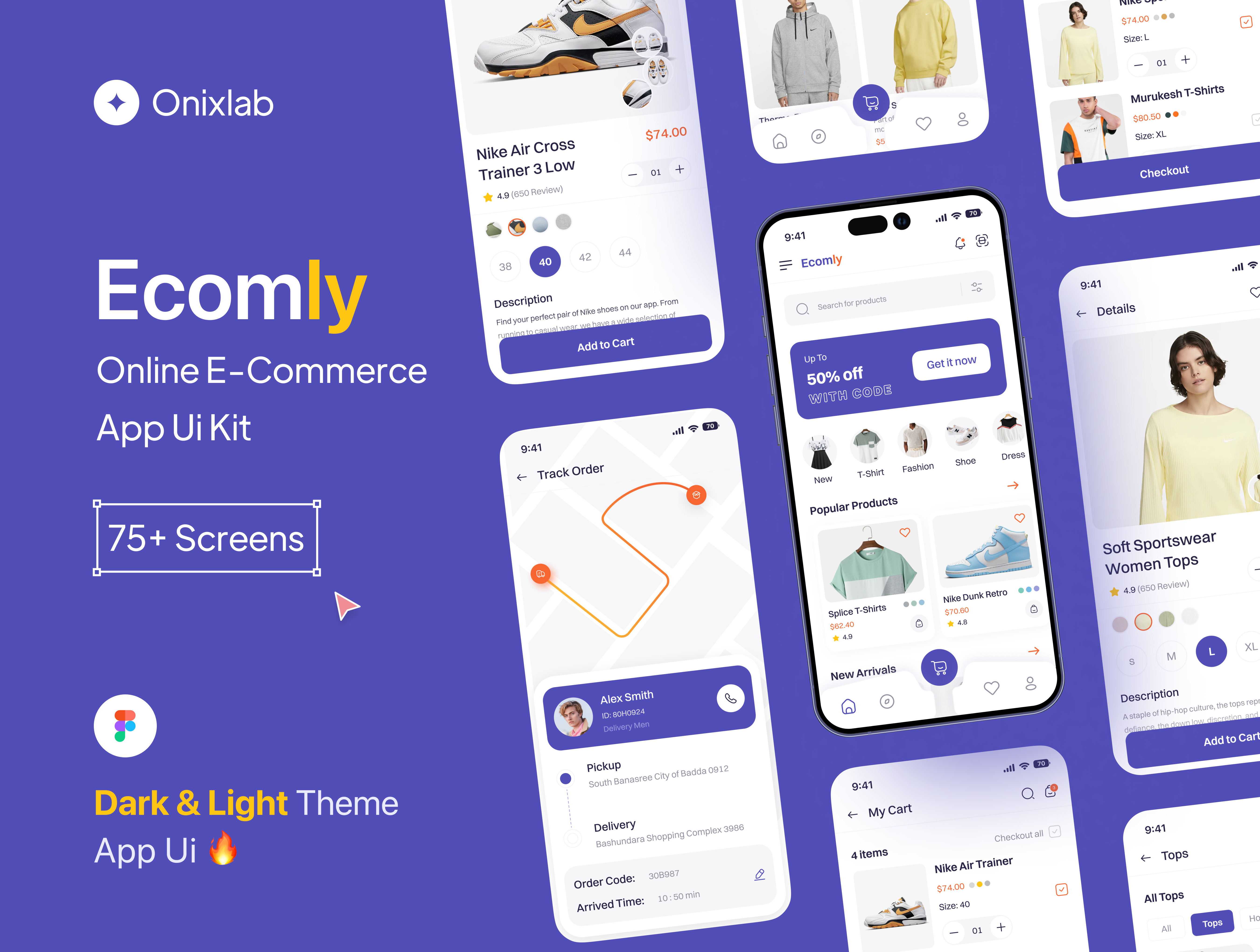 Ecomly E-commerce app UI kit app ui kit e commerce app e commerce app ui kit mobile mobile app ui8