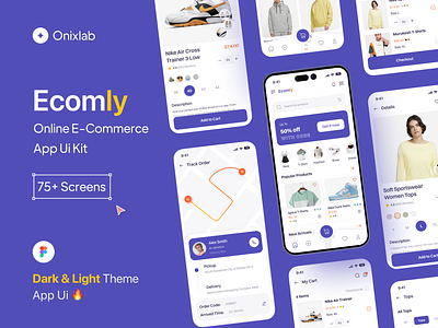 Ecomly E-commerce app UI kit app ui kit e commerce app e commerce app ui kit mobile mobile app ui8
