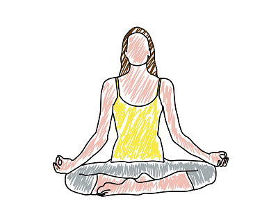 Meditation illustration meditation