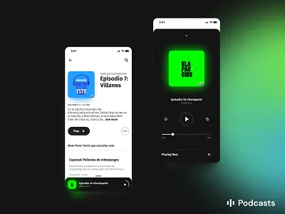 Podcasts App app design music app music player podcasts ui uix web