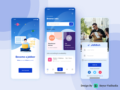 Jobfind - Jobbin Mobile App UI KIT 3d animation findajob findingajob findingjob findjob findjobs findnewjob findyourdreamjob findyourjob findyournextjob findyourpurposefindajob freebie graphic design illustrator jobfind jobfinder logo motion graphics ui