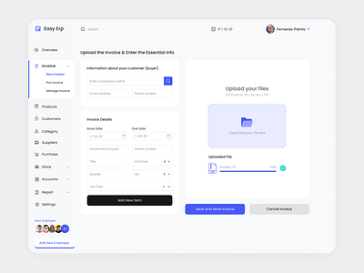 Erp Management admin panel admin panel design admin template crm crm dashboard crm portal crm software dashboard dashboard app dashboard ui erp erp software inspiration interface minimal minimalism simple ui uiux userinterface